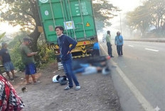 Tersenggol Minibus, Pemotor Tewas Tabrak Truk Parkir di By Pass Gempol Pasuruan
