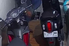 Honda Fazzio L 2412 BAK Digondol Maling di Wonokromo, Aksi Pelaku Terekam CCTV