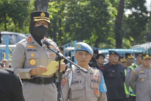 956 Personel Diterjunkan Kawal Pengesahan Warga Baru PSHT Surabaya, AKBP Herlina Pesan Jaga Kamtibmas