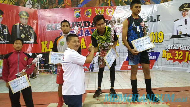 Kejurda Bola Voli Kapolda Cup 2019, Tim Putra Bondowoso dan Tim Putri Blitar Sabet Juara