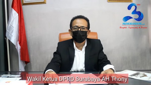 Wakil Ketua DPRD Surabaya Mengucapkan Selamat HUT ke-3 Memorandum