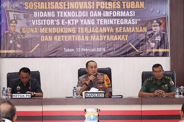 Polres Tuban Ciptakan Inovasi Visitor’s E-KTP