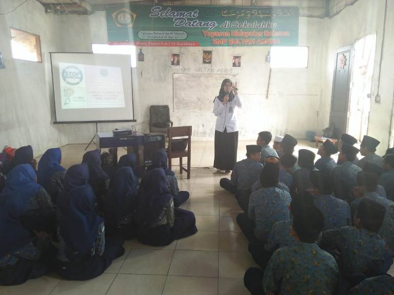 BNNK Sosialisasi Narkoba di SMP Sultan Agung