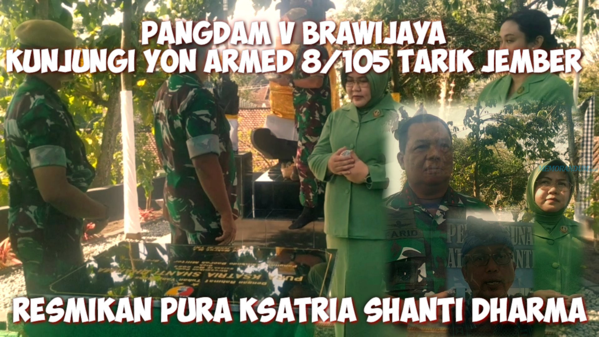 Video : Kunjungan Pangdam V Brawijaya di Yon Armed 8/105 Tarik Jember