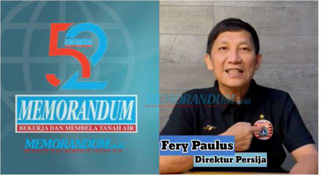 Fery Paulus Direktur Persija Jakarta Mengucapkan Selamat HUT ke-52 SKH Memorandum