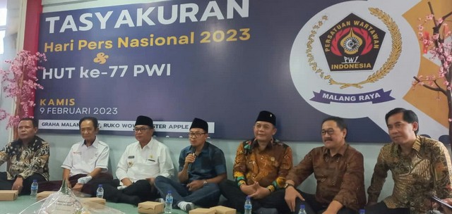 Walikota, Wakil Walikota, Ketua DPRD Hadiri HPN di Kota Malang