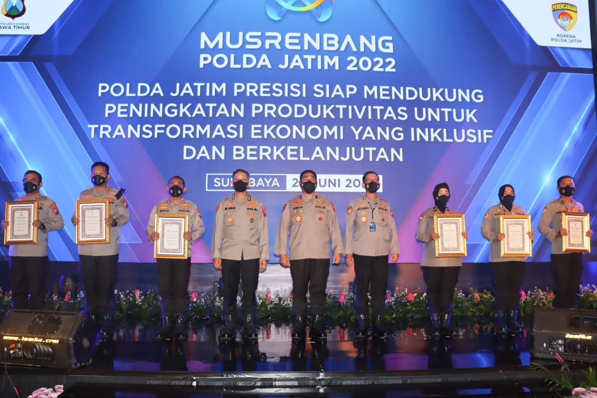 Polresta Sidoarjo Jadi Satker Terbaik Polda Jatim dalam Produk Perencanaan