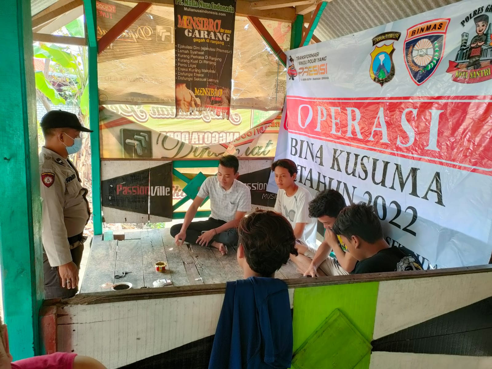 Operasi Bina Kusuma di Gresik Sasar Warkop, Imbau Pemuda Jauhi Narkoba