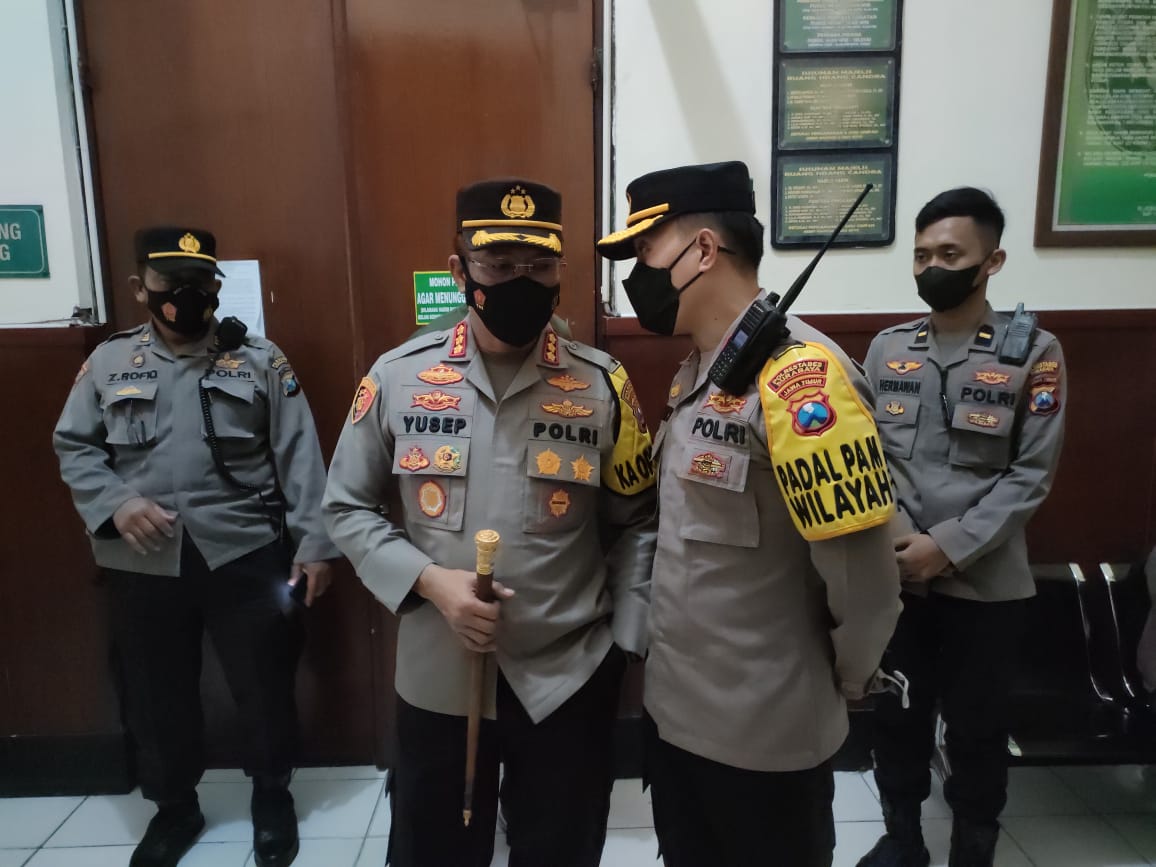 Pantau Pengamanan Sidang Mas Bechi, Kapolrestabes Hadir di PN Surabaya