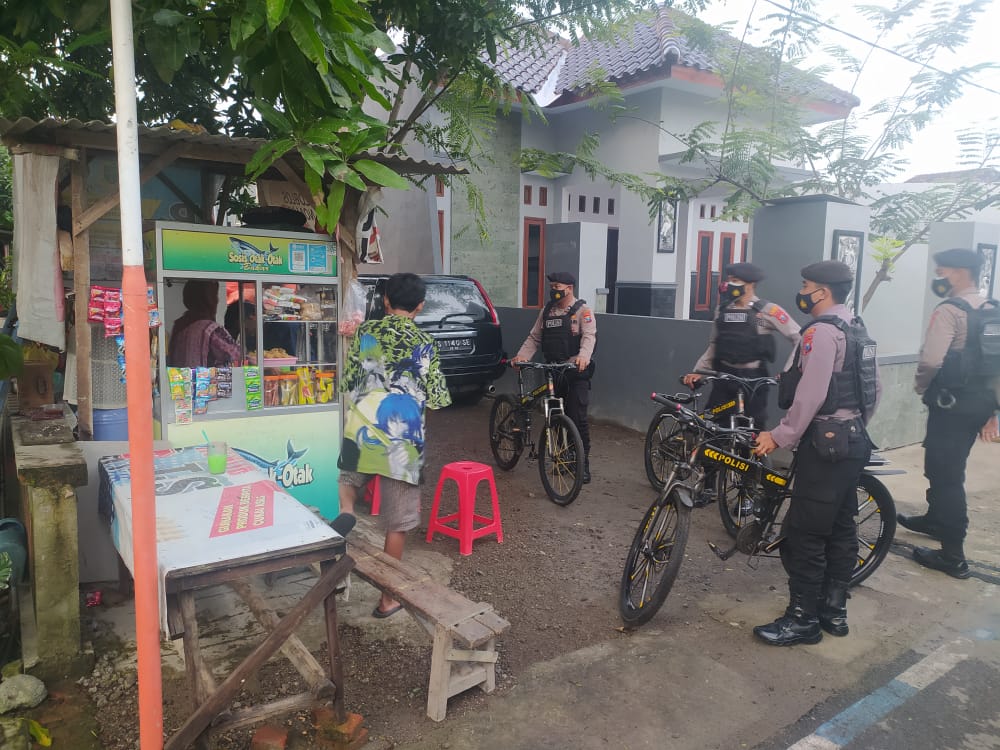 Patroli Gajah Mada Polres Mojokerto Kota Susuri Gang Sempit