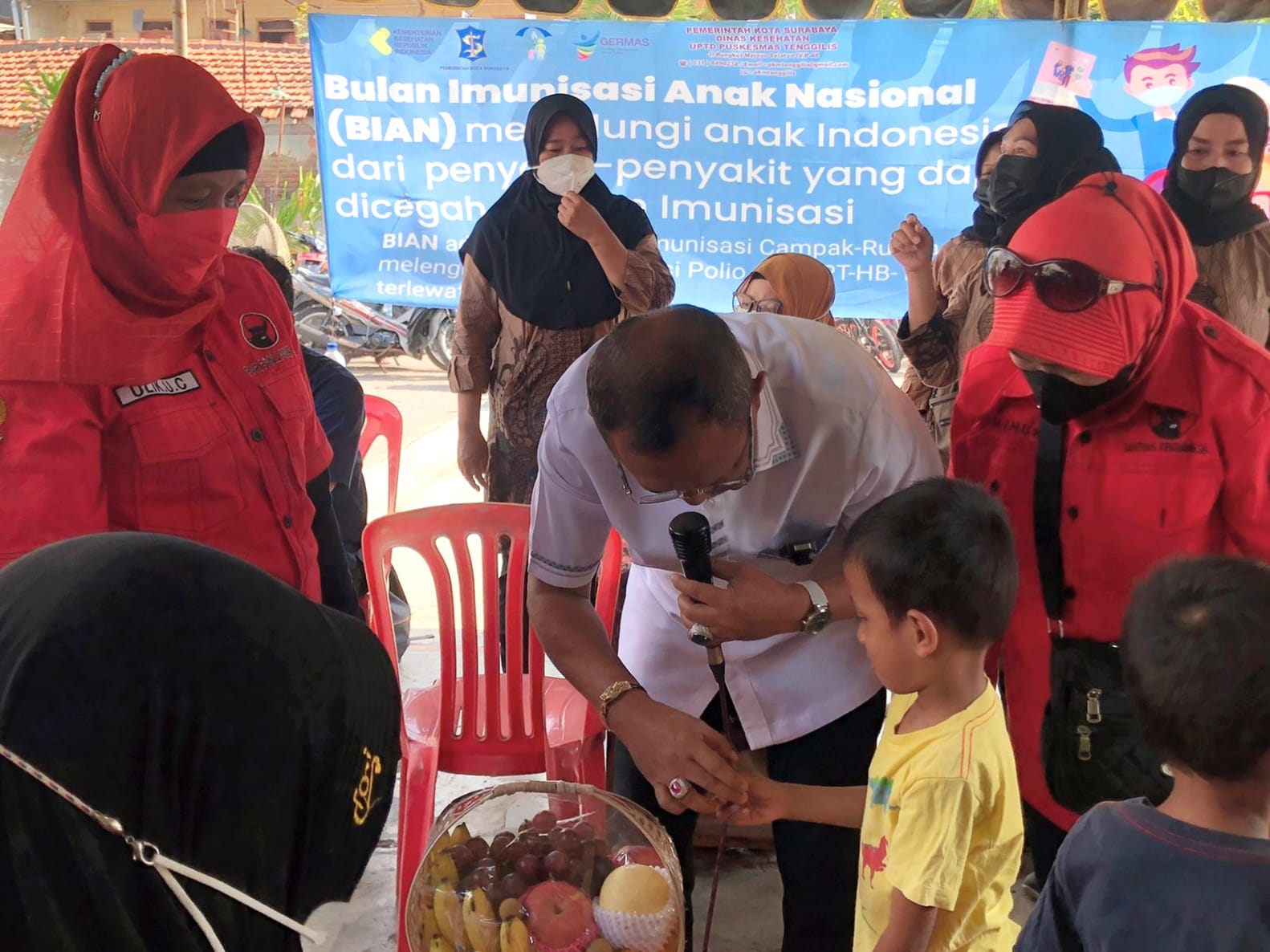 Sukseskan BIAN, Wawali Armuji Ajak Emak-Emak Imunisasikan Balita di Posyandu Terdekat