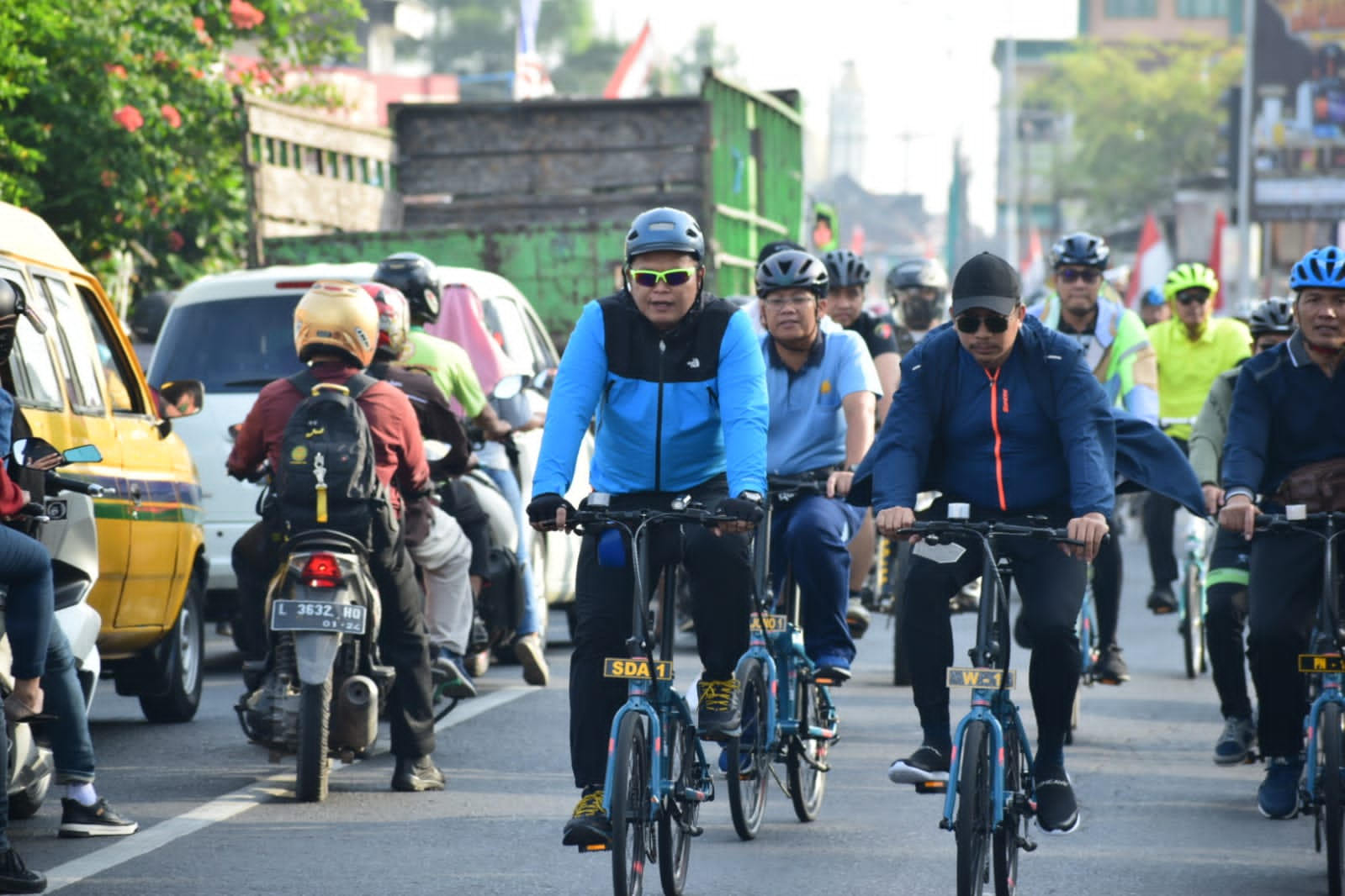 Forkopimda Sidoarjo Gowes Bersama