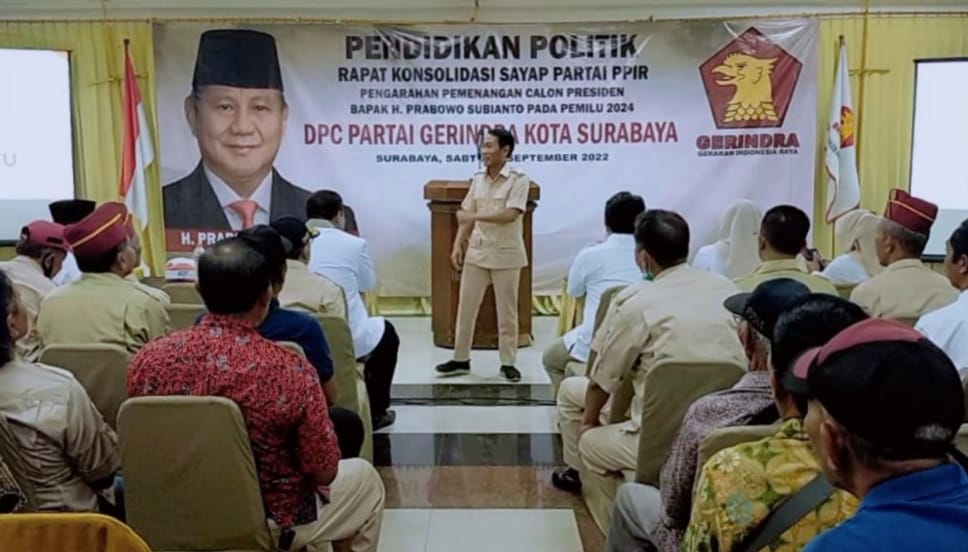 PPIR dan Gerindra Surabaya Siap Menangkan Prabowo di Pilpres 2024