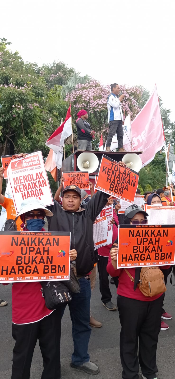 20.000 Buruh Siap Kepung Kantor Gubernur Jatim