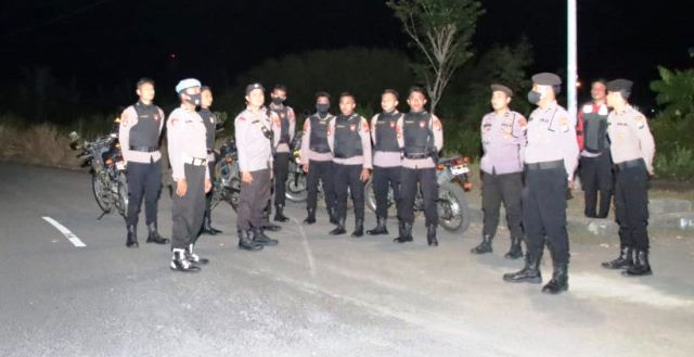 Antisipasi Balap Liar, Tim Gabungan Polres Bangkalan Patroli Dini Hari