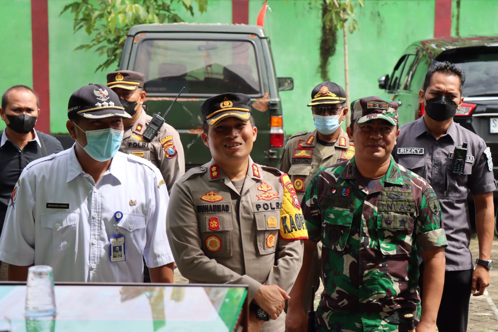 Kondusif, Kapolres dan Dandim Bojonegoro Cek Pelaksanaan Pilkades Serentak