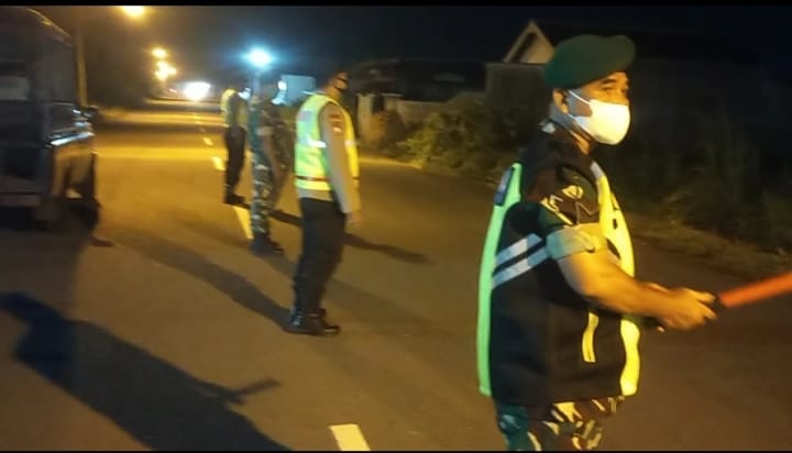 Sinergi TNI-Polri Kediri Patroli Malam Jaga Harkamtibmas