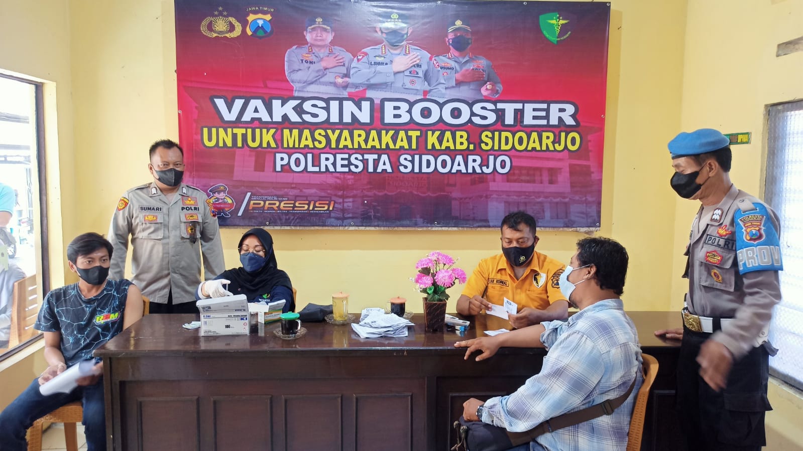 Polsek Masifkan Vaksinasi Booster