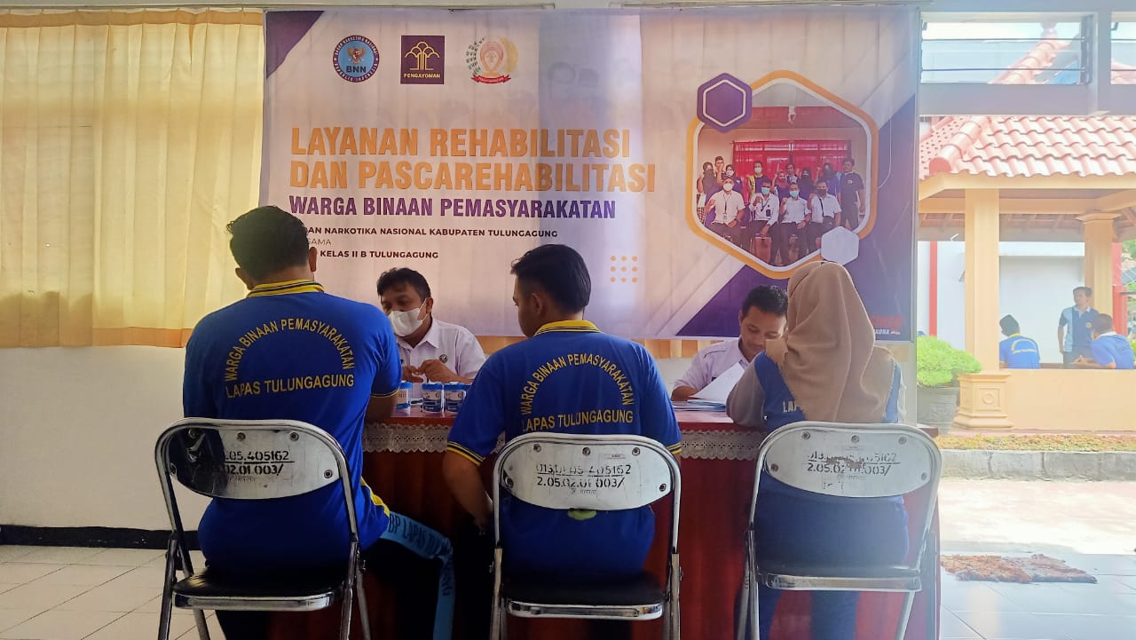 Puluhan Wabin Lapas Kelas IIB Tulungagung Ikuti Tes Urine