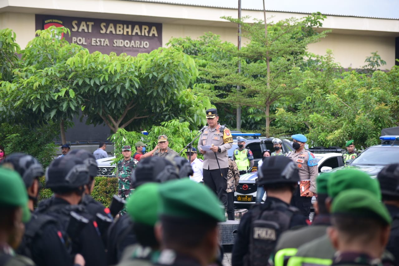 Kapolresta Sidoarjo Apresiasi Pam Nataru Aman dan Kondusif