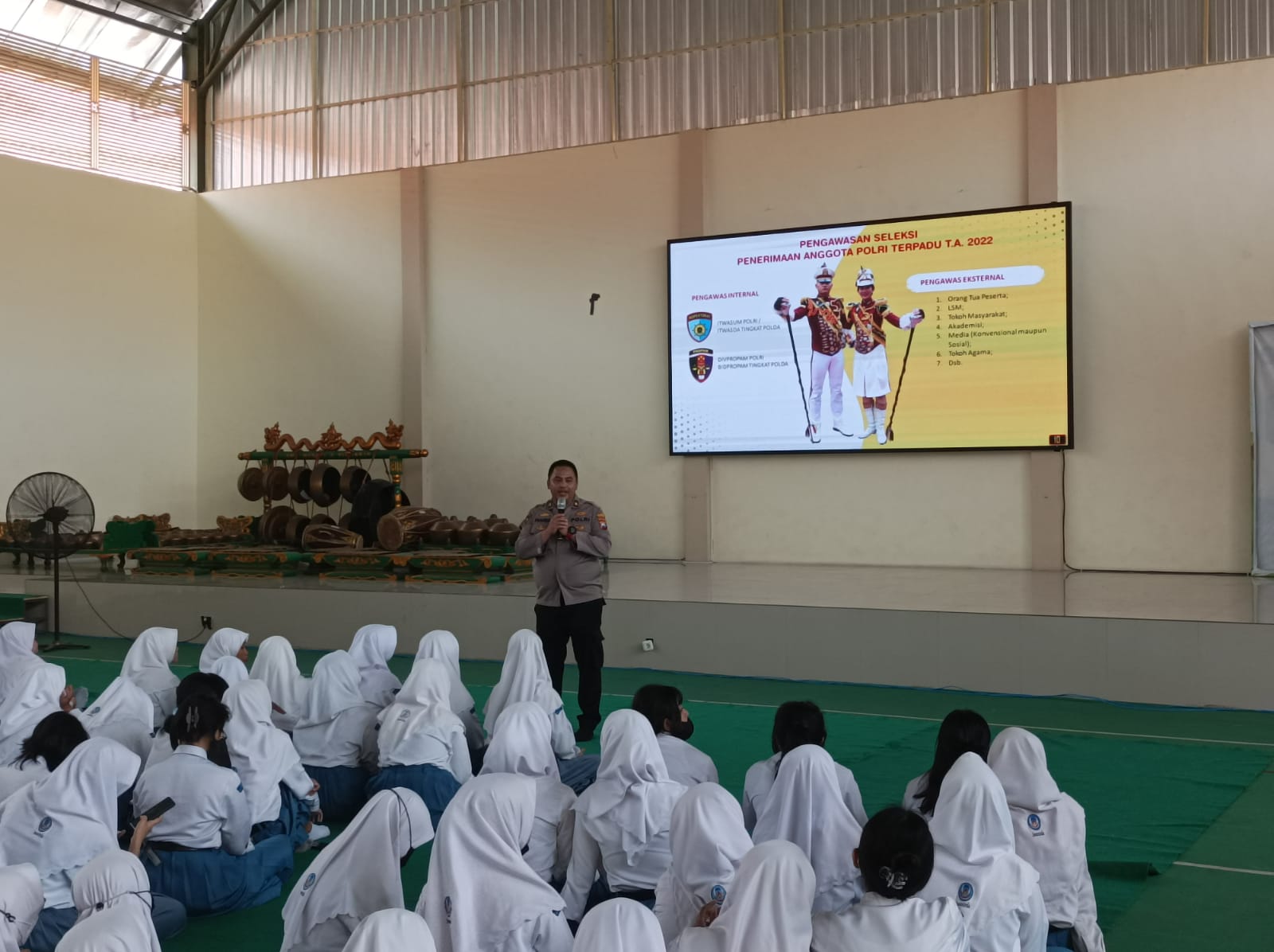 Penerimaan Anggota Polri Disosialisasikan di Sekolah