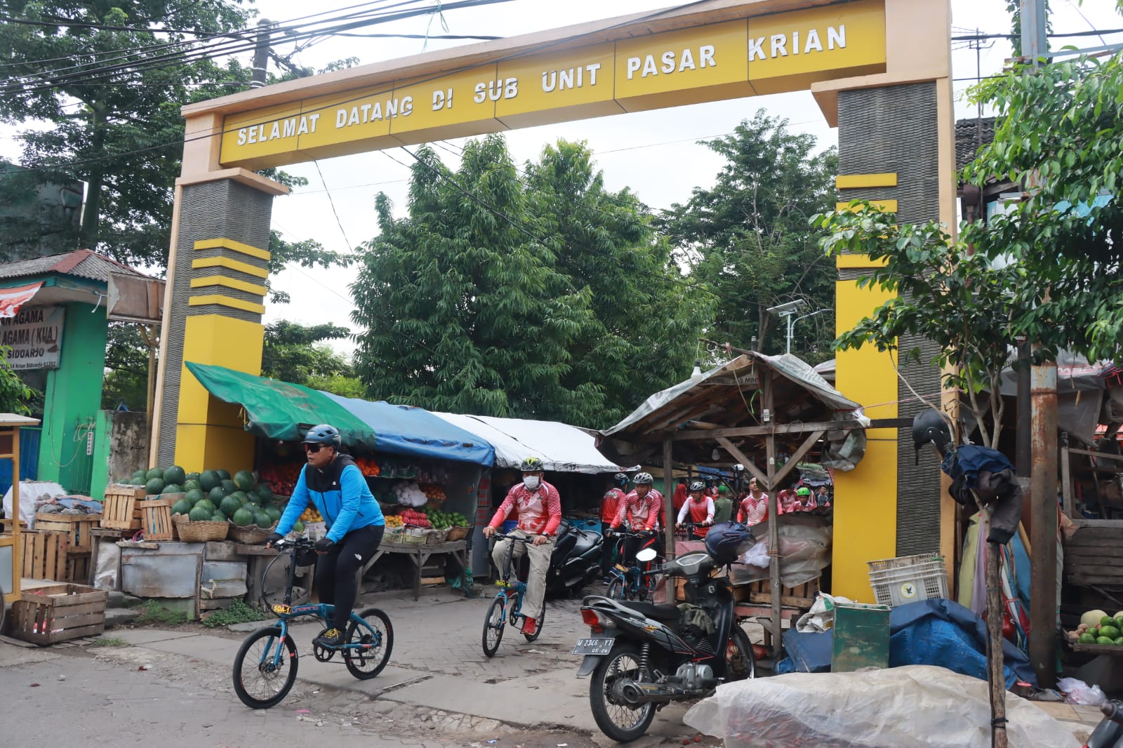 Kapolresta Sidoarjo Blusukan ke Pasar Krian Lama