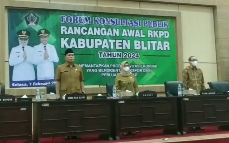 Bupati Blitar Beri Pengarahan RKPD 2023, Prioritaskan Pembangunan Melalui Potensi