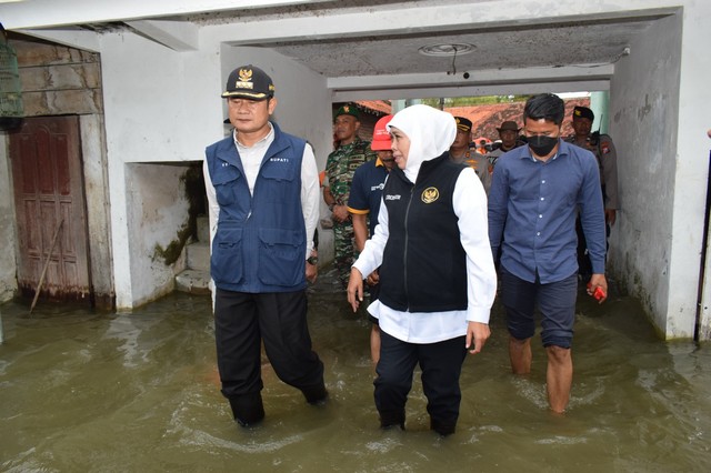 Sigap Tangani Banjir, Pemkab Lamongan dan Provinsi Jatim Gotong Royong Akan Bangun Pintu Air Sluis Kuro