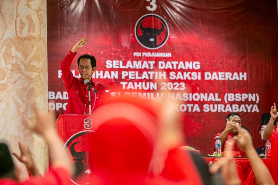 Hadapi Pemilu 2024, PDIP Surabaya Siapkan 16.320 Saksi TPS