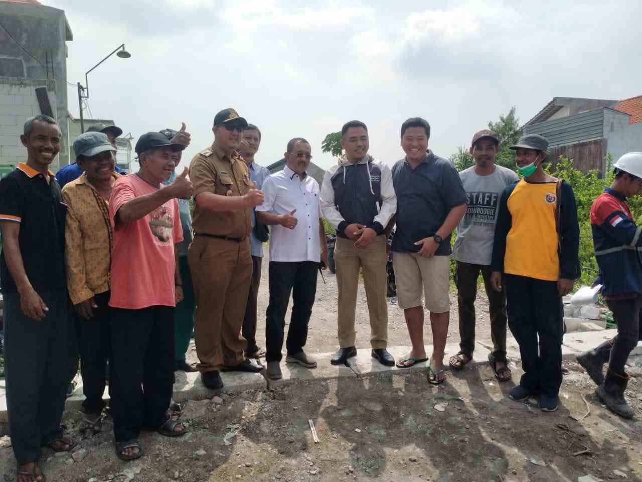 Wakil Wali Kota Surabaya Sidak Proyek Saluran Medokan Ayu Tambak