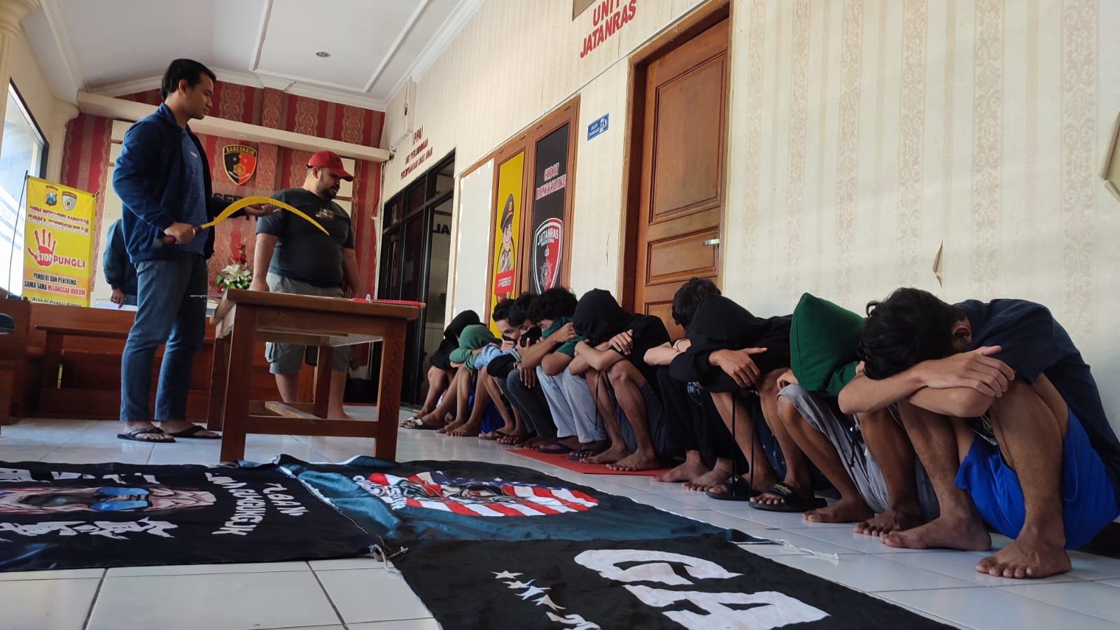 Bawa Sajam Resahkan Warga, 11 Remaja Diamankan Satreskrim Polres Tuban