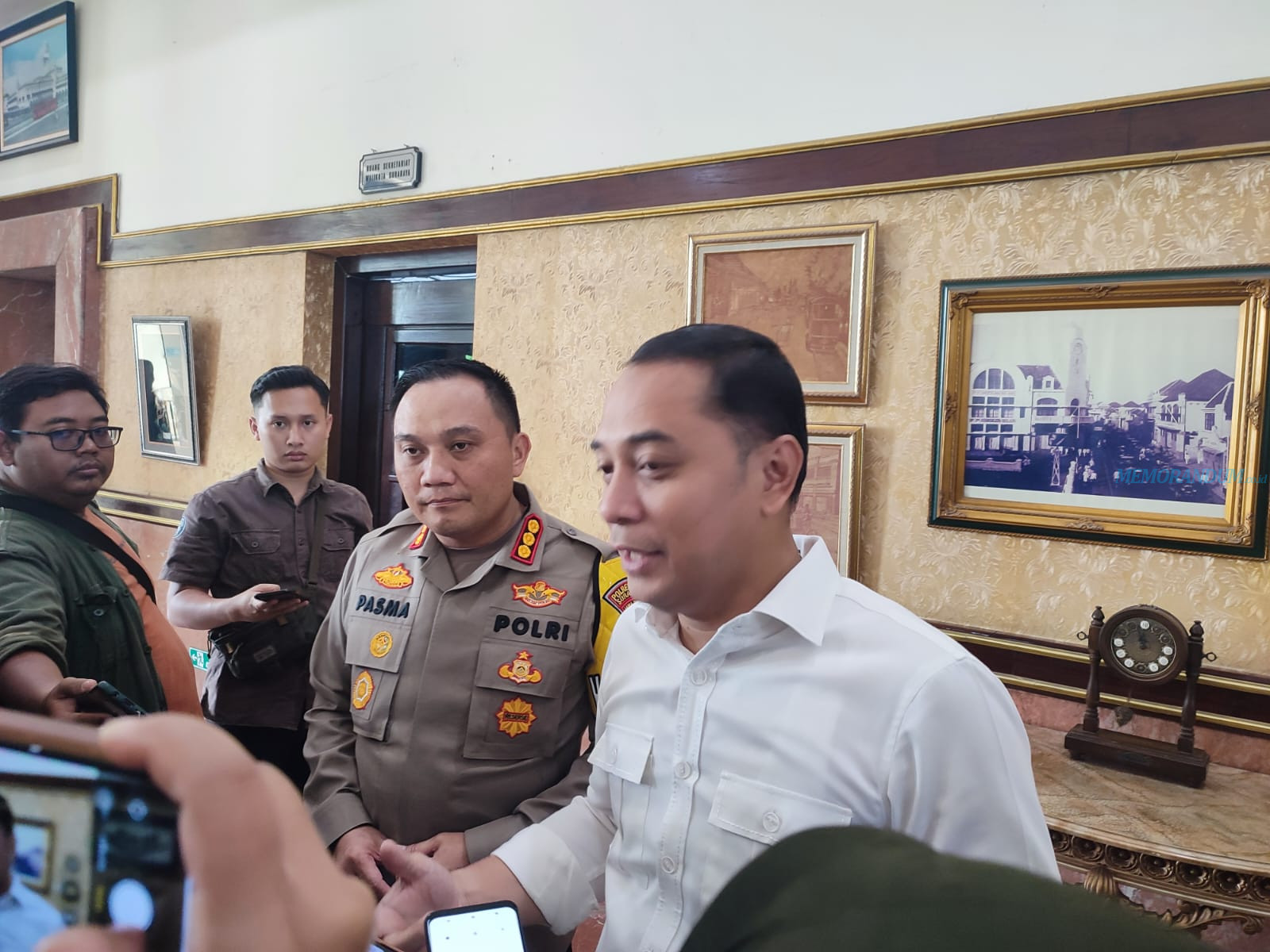 Wali Kota Eri Cahyadi Bertemu Kapolrestabes Surabaya di Balai Kota