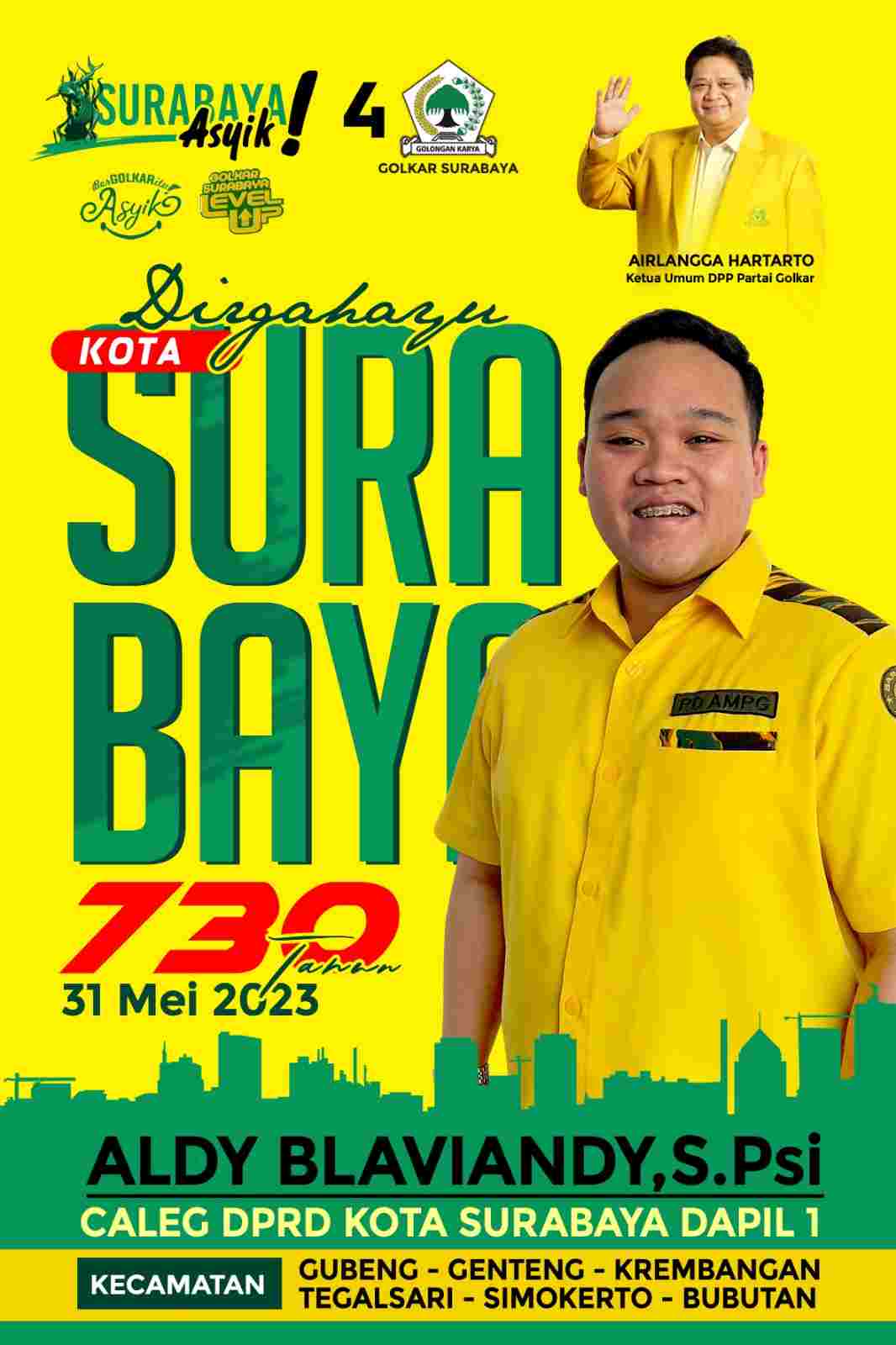 Aldy Blaviandy Caleg DPRD Kota Surabaya Dapil 1
