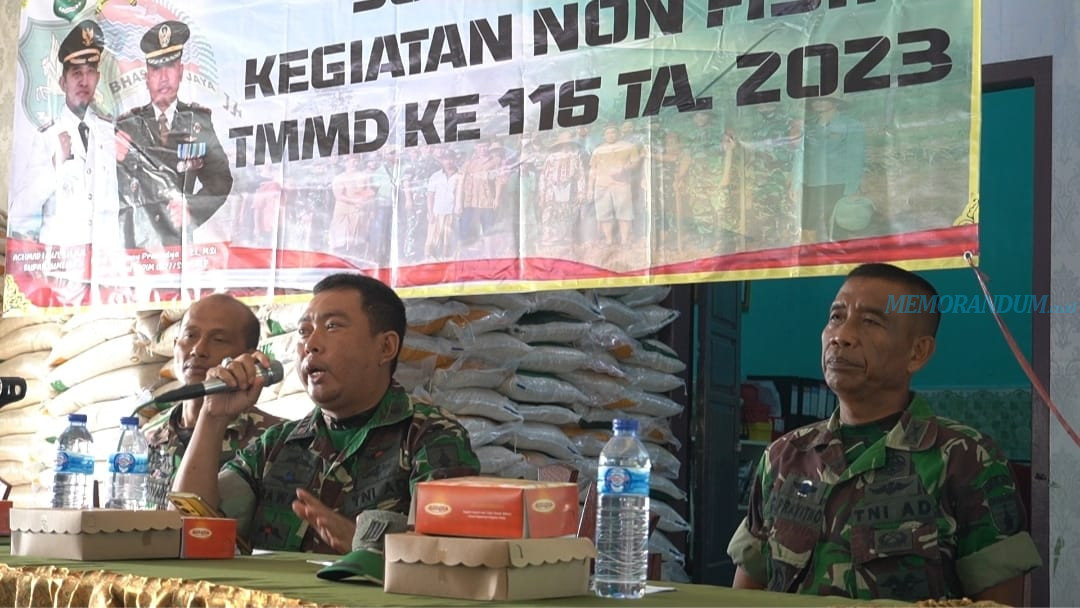 Sosialisasi Rekrutmen Prajurit TNI AD di Lokasi TMMD 116, Danramil Tegaskan Tak Dipungut Biaya