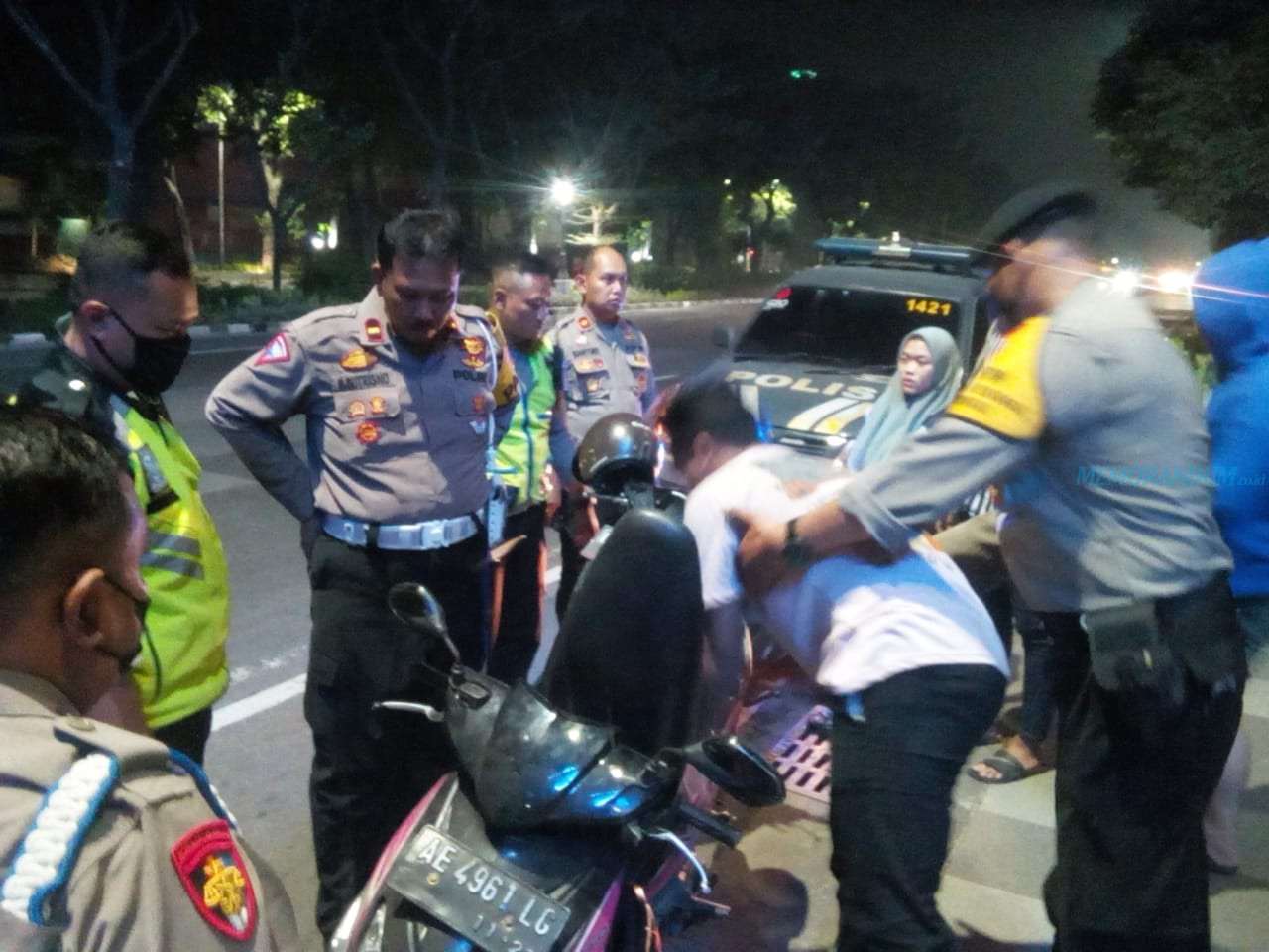 Patroli Gabungan di Frontage Road Jalan Ahmad Yani, Puluhan Kendaraan Ditilang