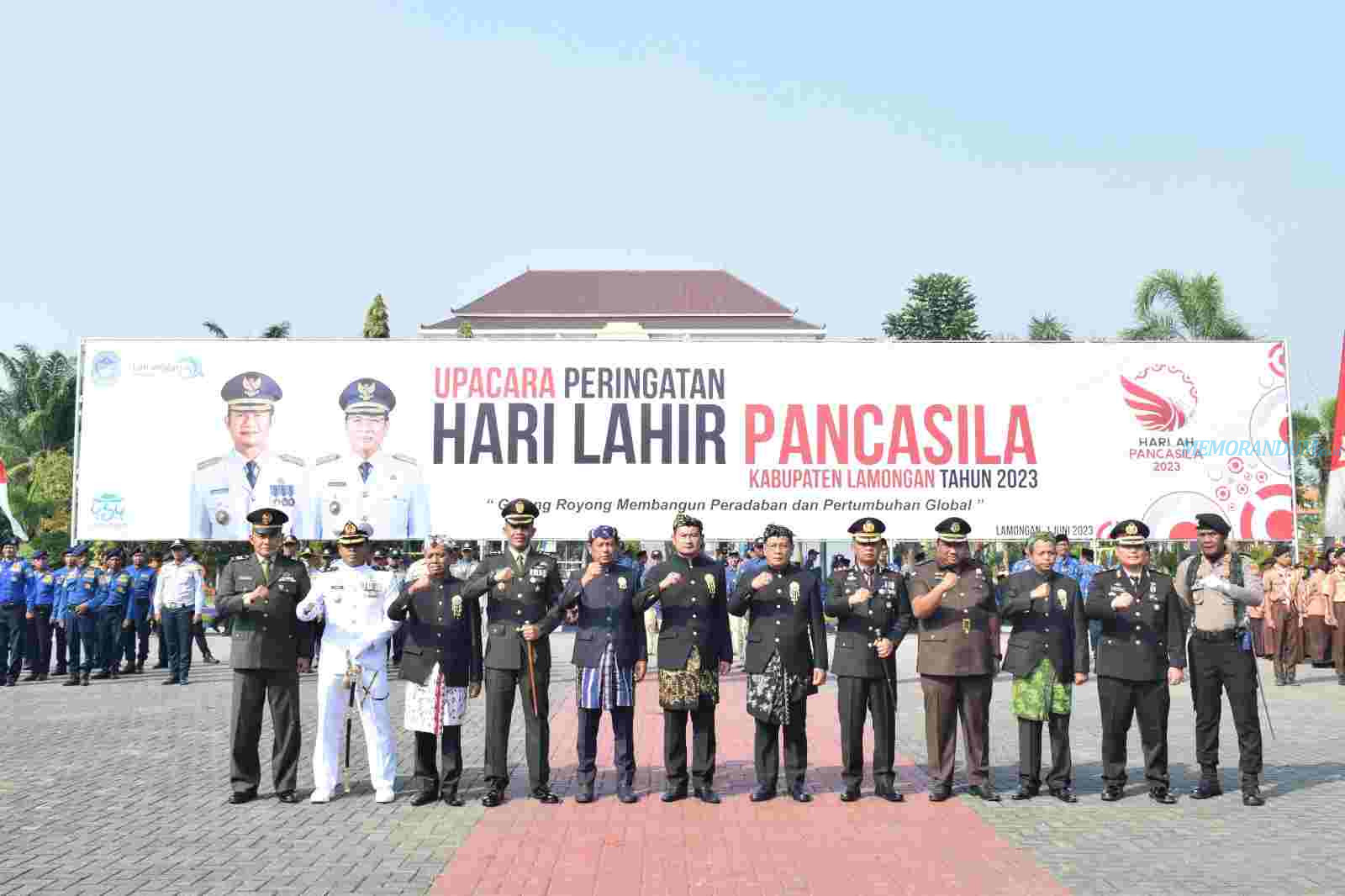 Lamongan Gelar Upacara Peringatan Hari Lahir Pancasila