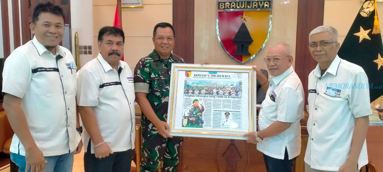 Pimpinan SKH Memorandum Silaturahmi ke Kodam V/Brawijaya, Pangdam: Memorandum Siap Menjadi Penyambung Lidah