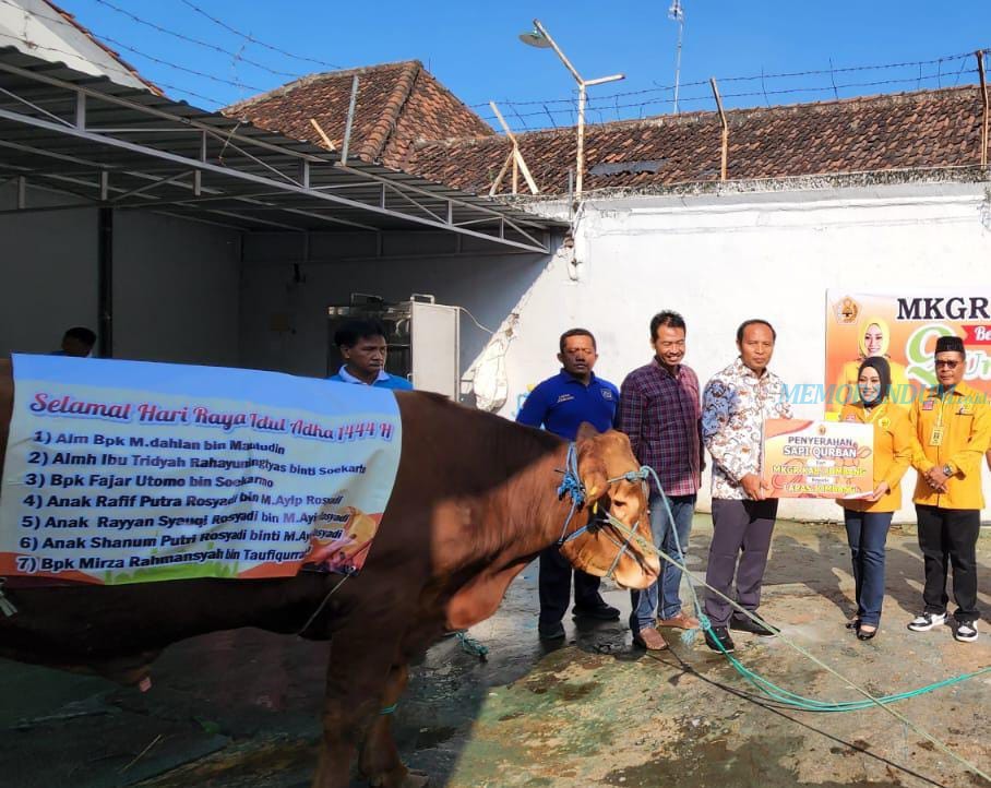 DPC Ormas MKGR Berbagi Kurban Sapi Bersama Lapas Jombang