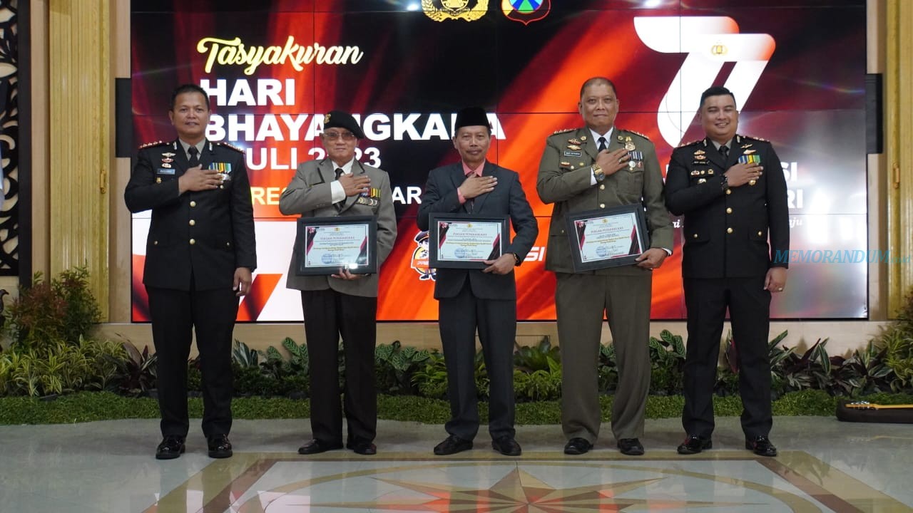 Polresta Sidoarjo Beri Penghargaan Forkopimda, Masyarakat dan Anggota Berprestasi