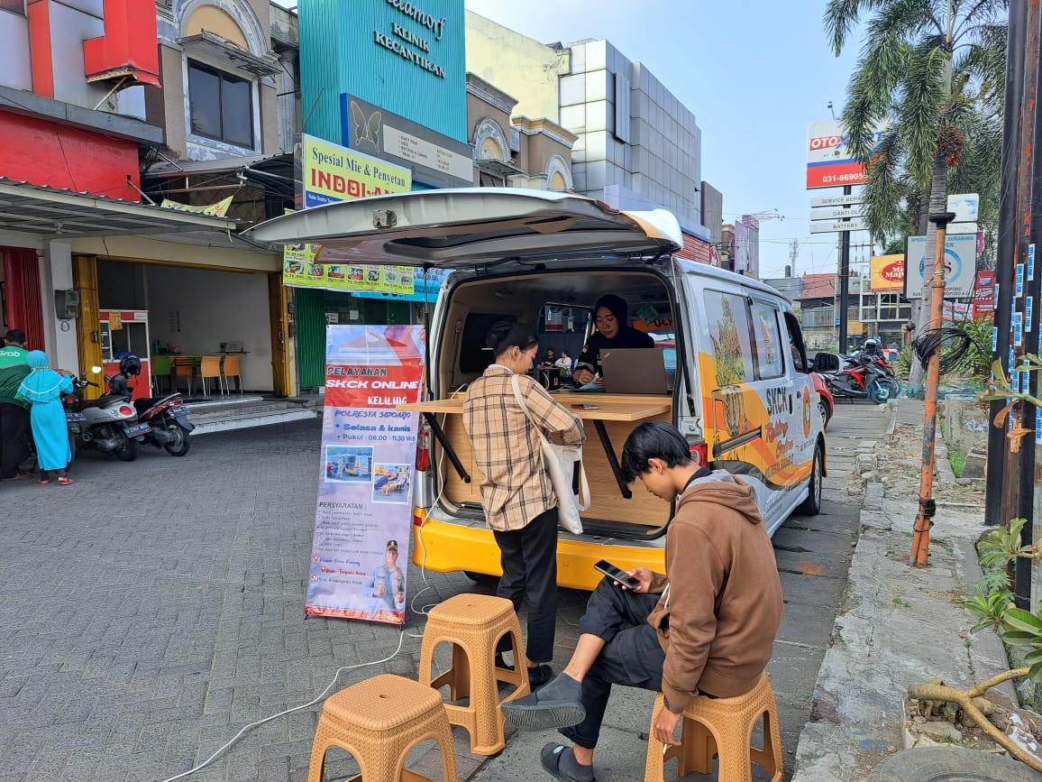 Permudah Pemohon SKCK, Polresta Sidoarjo Hadirkan Layanan Keliling Online Setiap Selasa dan Kamis di Tiga Loka