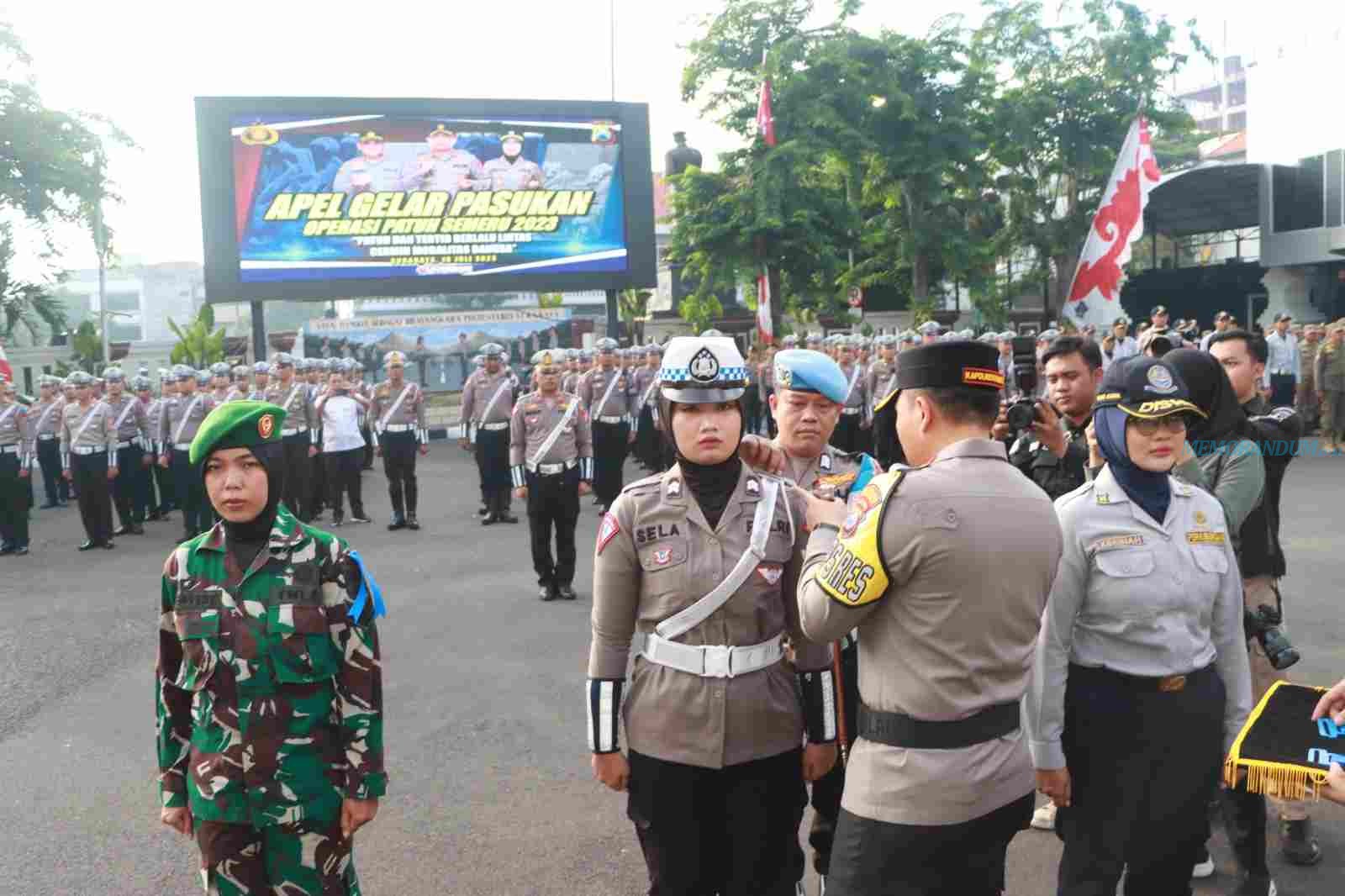 Polrestabes Surabaya Gelar Pasukan Operasi Patuh Semeru 2023