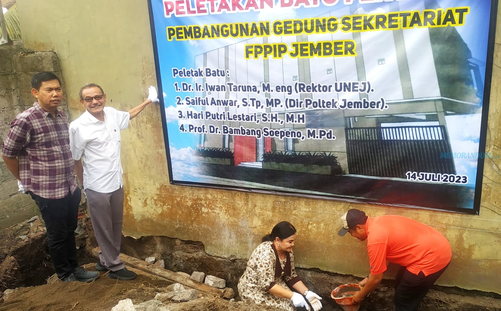 Peletakan Batu Pertama Pembangunan Gedung Sekretariat FPPIP Jember
