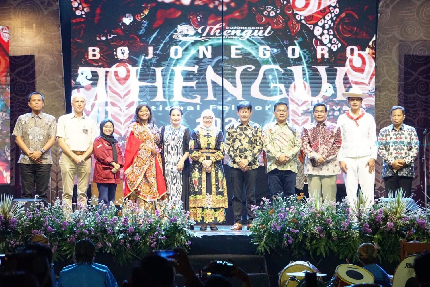 Sukses Gelar Bojonegoro Thengul Iinternational Folklore Festival Ke-2, Presiden CIOFF Indonesia Apresiasi Bupa