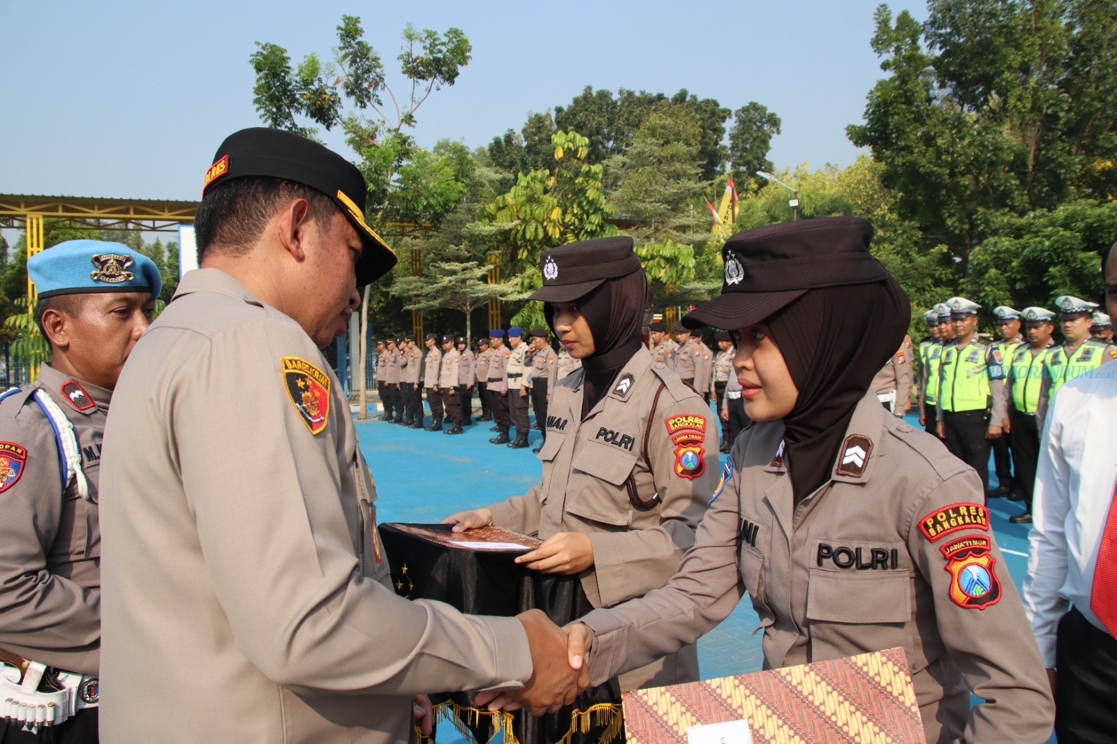 Kapolres Bangkalan Beri Reward 47 Personel