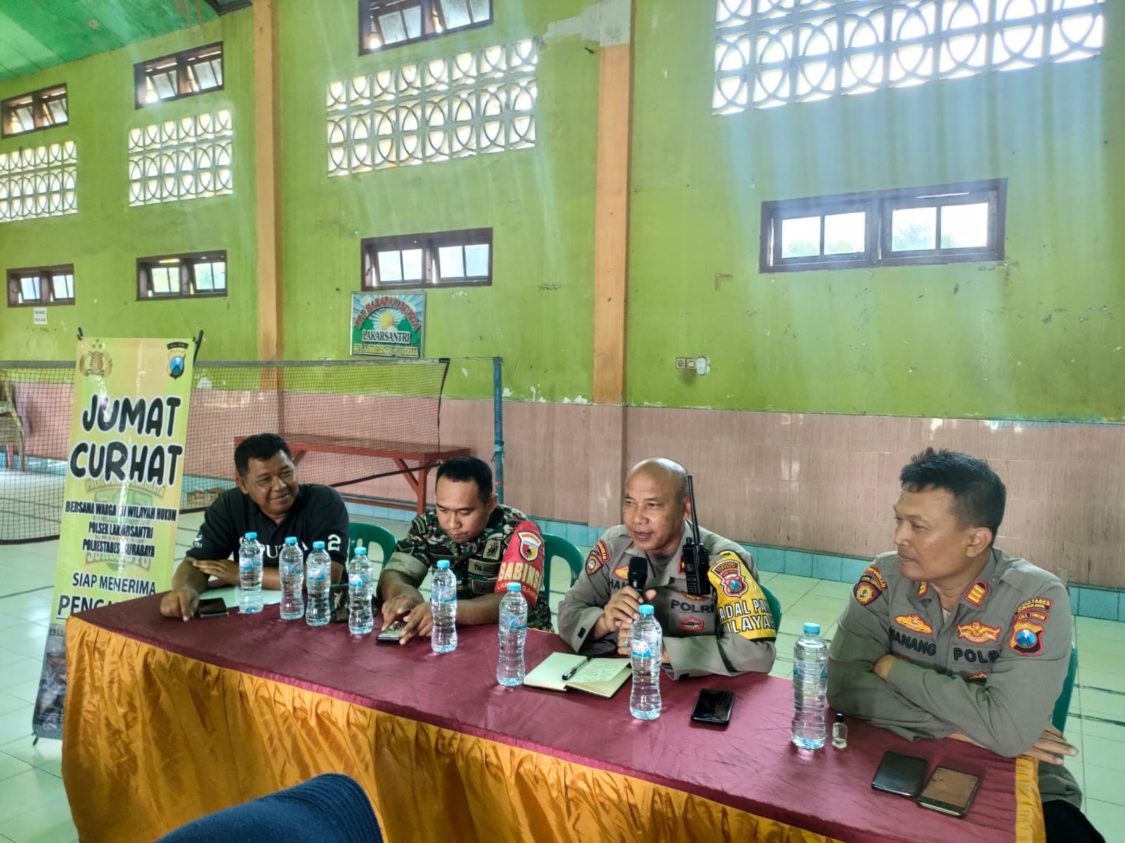 Jumat Curhat, Polsek Lakarsatri Imbau Warga Hindari Saling Sindir