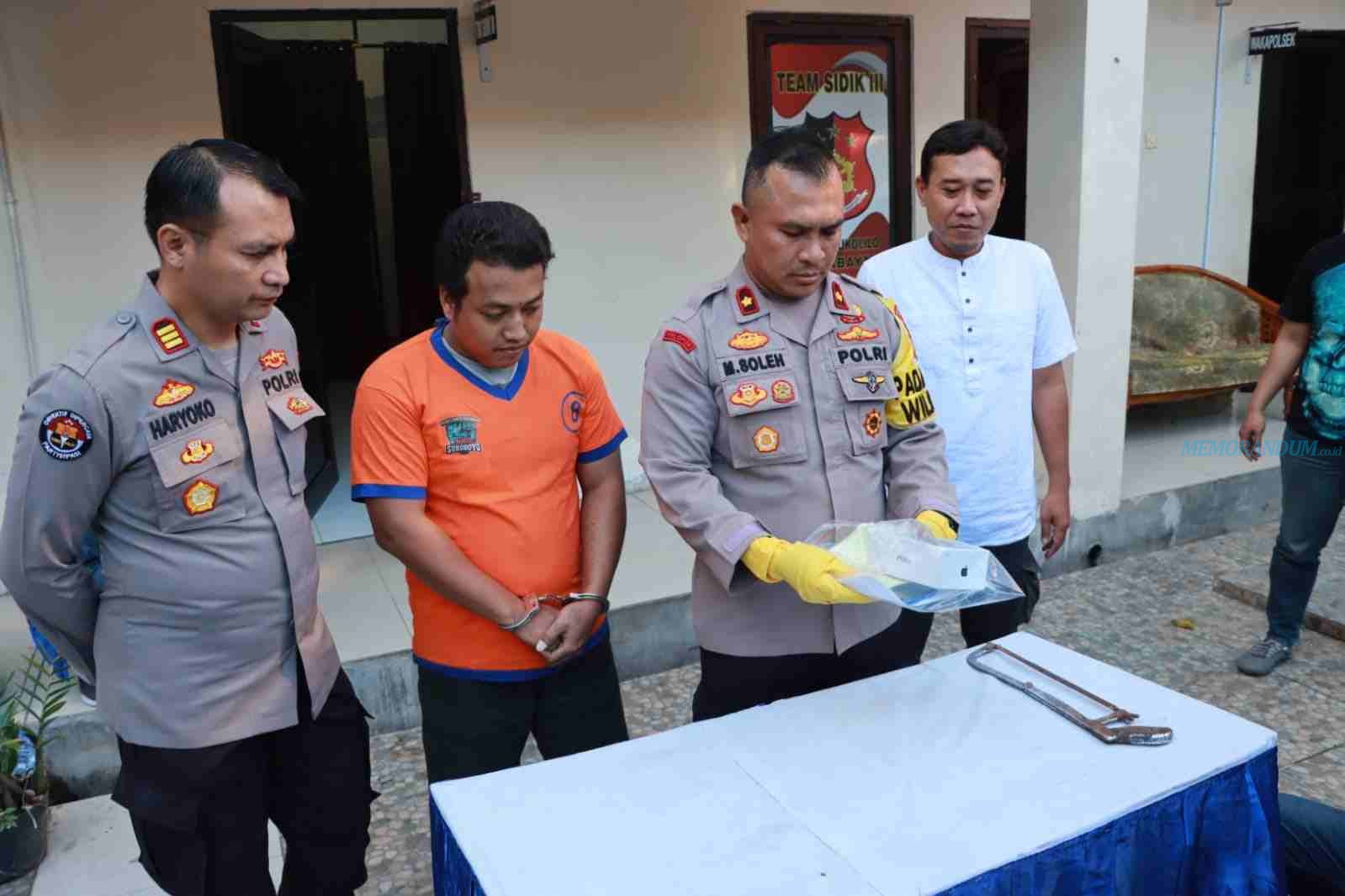 Polisi Tangkap Pencuri 7 Tiang PJU Taman PUPR Surabaya