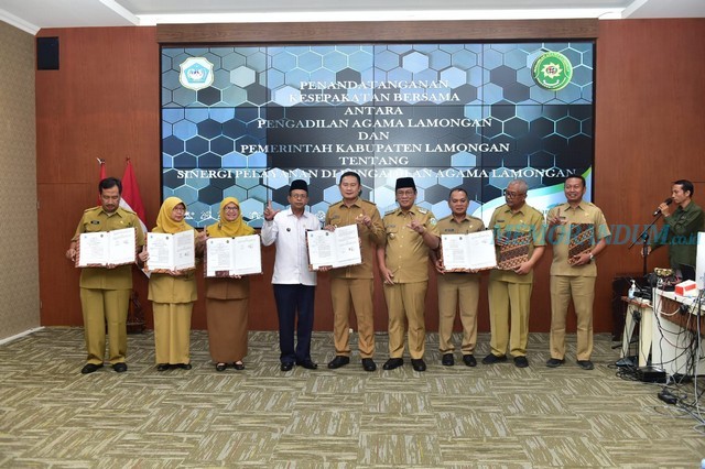 Upayakan Pernikahan Berkualitas di Lamongan, Pemkab Tandatangani Kesepakatan Sinergi dengan Pengadilan Agama