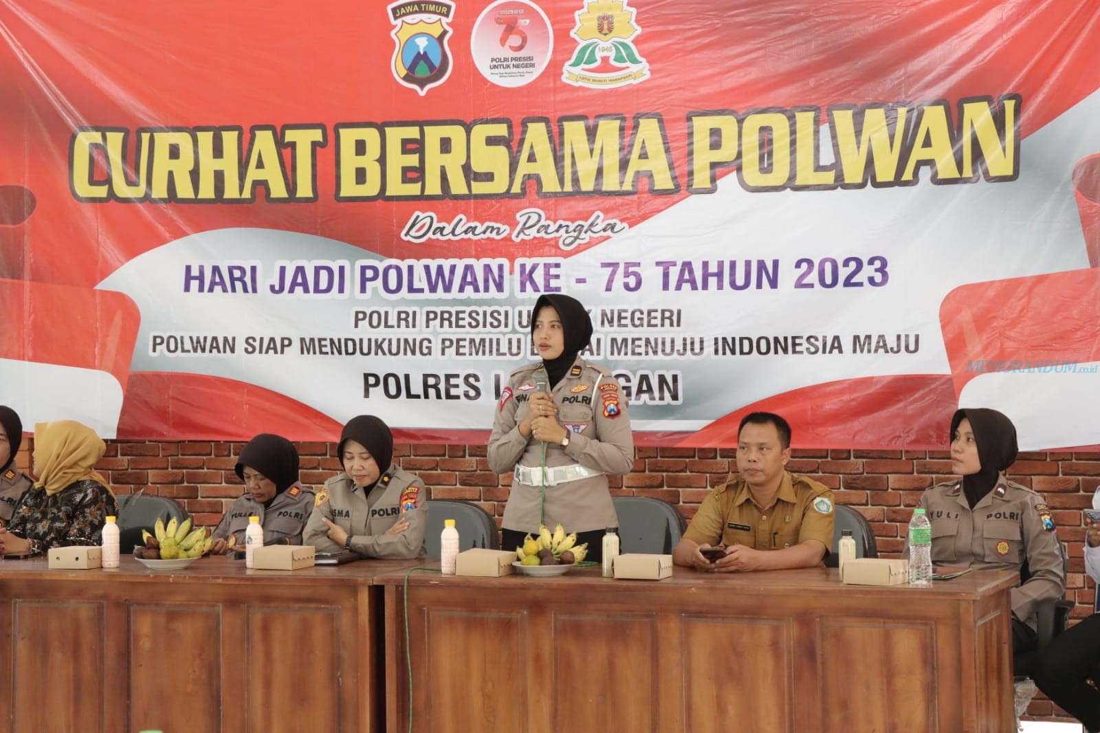 Polwan Polres Lamongan Gelar Curhat Bersama Paguyuban UMKM