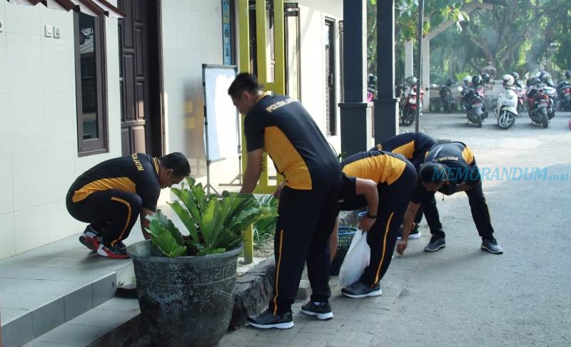 Kapolres Bangkalan Galakkan Kurve Jumat Bersih
