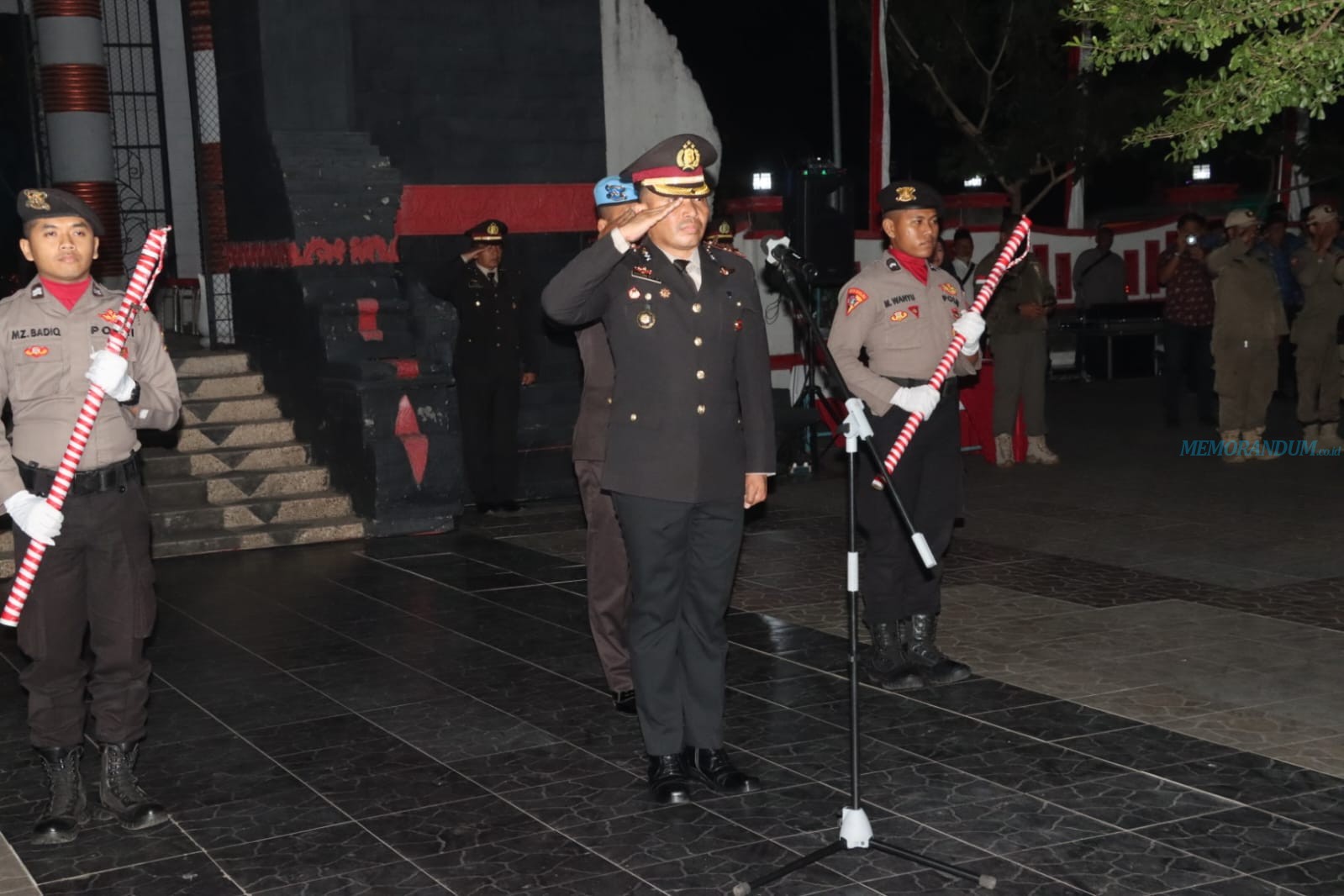 HUT Ke-78 Kemerdekaan RI, Polres Blitar Gelar Apel Kehormatan dan Renungan Suci di TMP Raden Wijaya